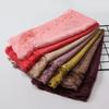 Solid Plain Lace Flower Patchwork Scarf for Women Muslim Islamic Hijab Head Scarves Shawls Female Long Pashmina Headwear