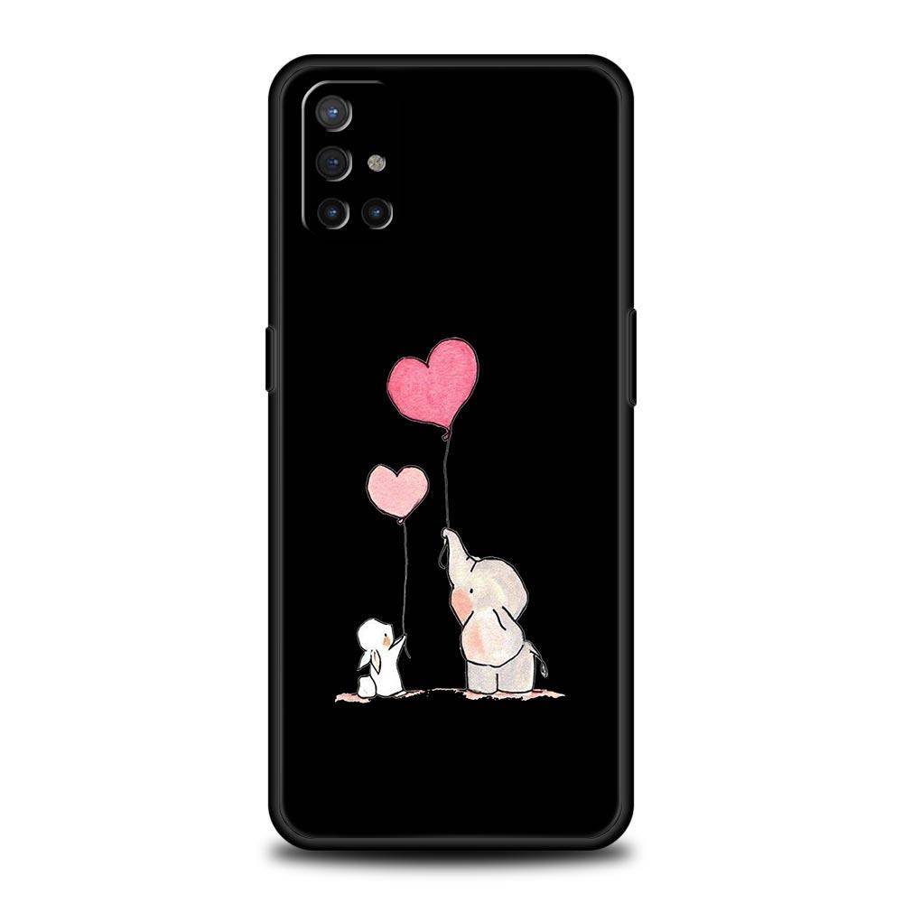 Мультяшный чехол для телефона в парном стиле Для OnePlus 12 11 10 9 8 7 7T Pro 12R 10R 9RT 9R 8T Nord N100 N200 N10 2T CE 2 5G Черная крышка