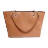 Michael Kors Mk Jet Set Item Solid Gold Hardware Leather Tote Bag Women tote Brown 35F2GTTT2L-LUGGAGE