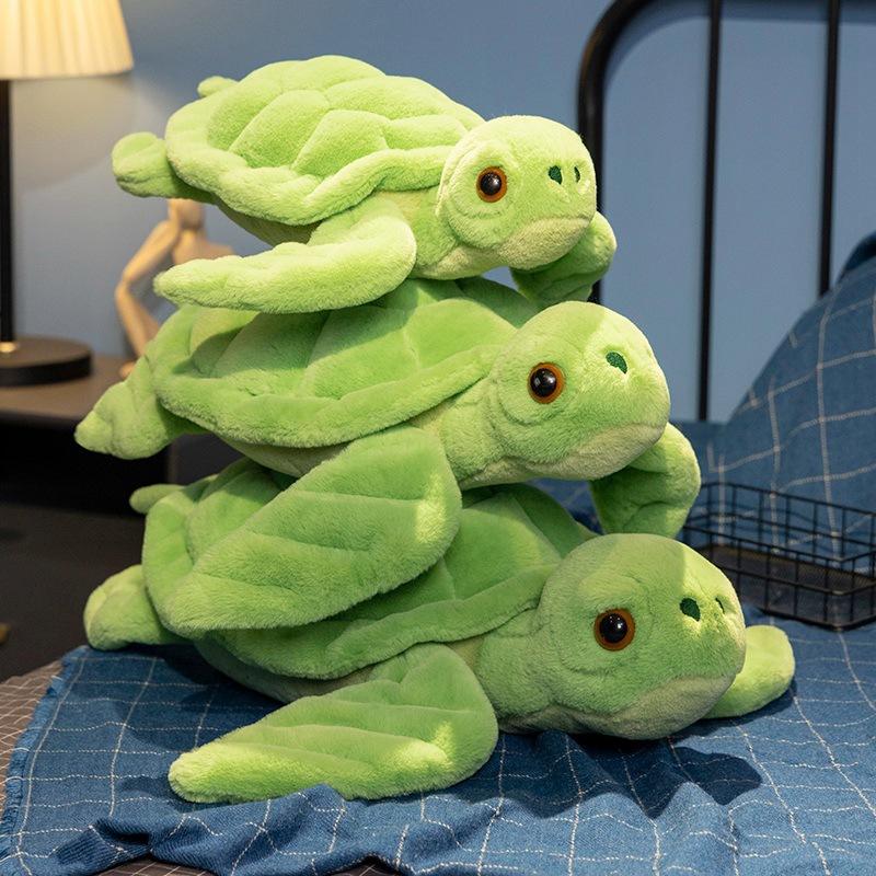 Имитация черепахи, кукла-черепаха с большими глазами, плюшевая игрушка, кукла морской черепахи, детская успокаивающая тряпичная кукла, подарок на день рождения