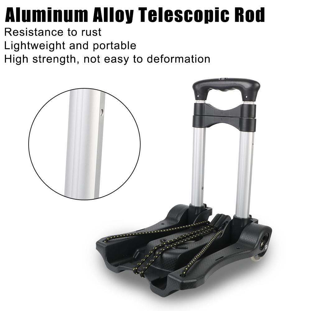 Складная тележка для багажа, портативная, прочная, складная, двухколесная тележка для дома, путешествий, покупок, ручная сумка