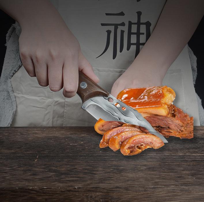 Рыболовный нож из нержавеющей стали, кухонные ножи, ножи для мяса, костей, инструмент для резки фруктов и овощей с чехлом для ножа