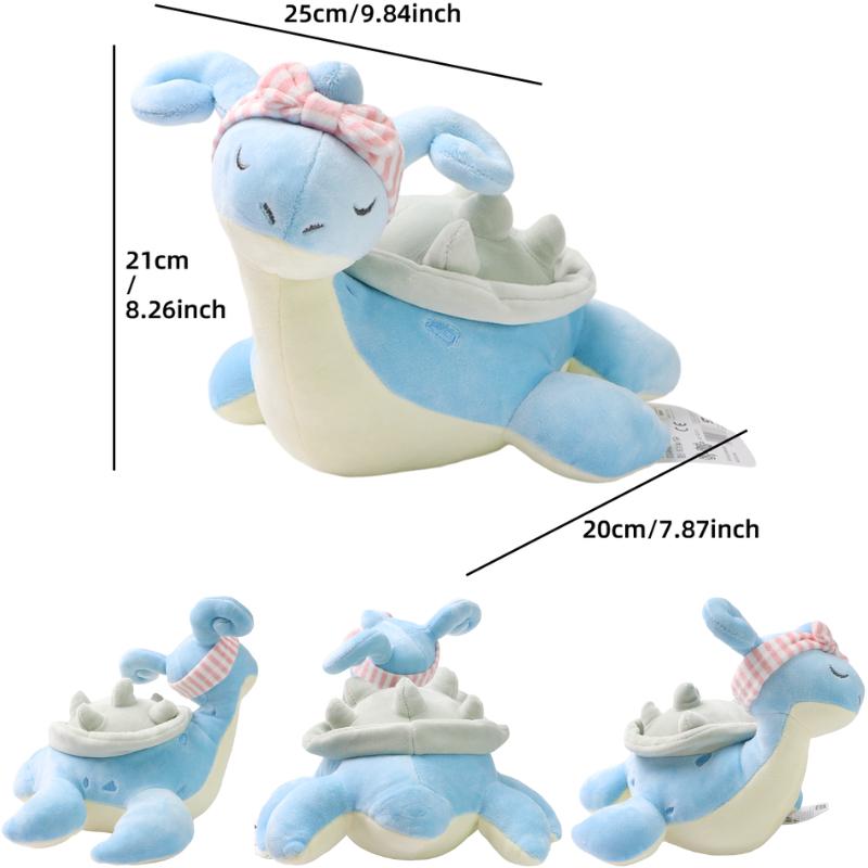 Kawaii Pokemon Sleep Cubone Slowpoke Chikorita Psyduck Lucario Piplup плюшевые игрушки-подушки Lapras Furret Dragonair Mew Peluche Doll