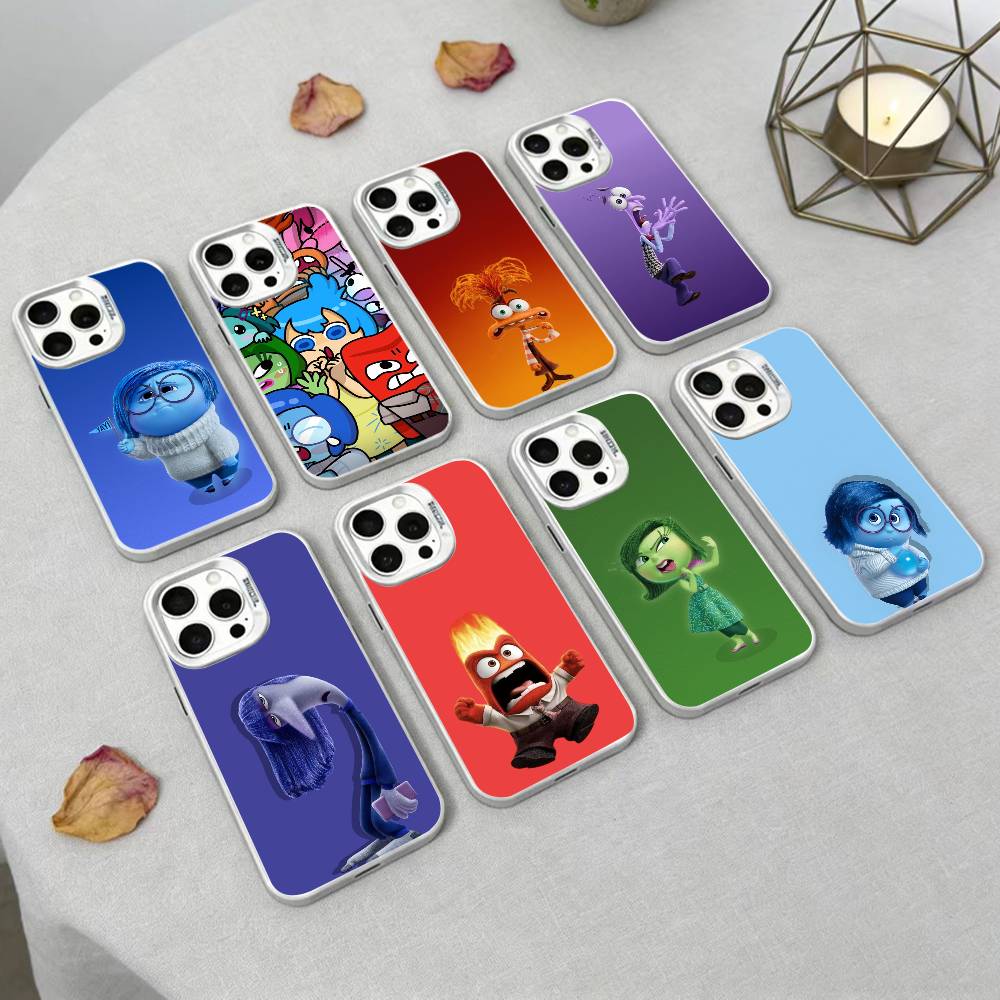Adventure Anime Inside Out Phone Case For iPhone 16,15,14,13,12,17,Pro,MAX white Matte Shockproof Cover