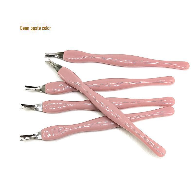 Red Sharp Вилка для удаления омертвевшей кожи для маникюрных инструментов