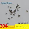 304 Stainless Steel Phillips Pan Head Sharp Tail Self-Tapping Screws - Small Head, Sizes M1.2, M1.4, M2.3, M2.6, M3