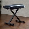 E-Supply Piano Chair/Keyboard Bench, 60cm Wide, Foldable, 4 Height Adjustments, Seat Cushion, No Backrest, Wide (EEX-CH72)