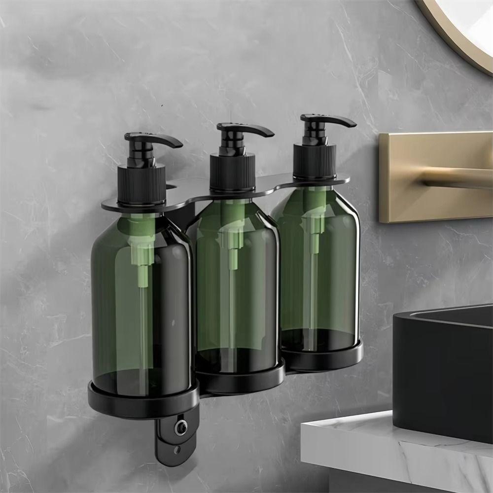 Stainless Steel Manual Soap Dispenser Refillable Shampoo Dispenser Durable Pump Bottle Liquid Soap