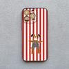 Простой милый чехол для телефона с зелено-белой клеткой и животными для iPhone 17 16 15 14 Pro Max 16 Plus 13 12 Mini 11 Pro Max XR XS X