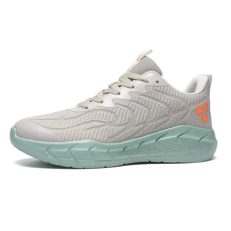 Пара кроссовок с высокой эластичной амортизацией, сетчатые мужские туфли, модные повседневные дышащие универсальные спортивные туфли