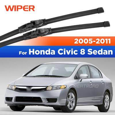 Для Honda Civic 8 Sedan 2005-2011 2006 2007 2008 2009 2010 Дворники Передние щетки стеклоочистителя Лобовое стекло Окно Щетка 26"+23"