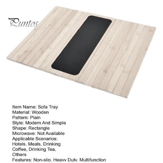 Деревянный поднос для дивана, нескользящий, прочный, многофункциональный, прямоугольный, складной подлокотник для дивана, держатель для кружки кофе, напитков, закусок, органайзер для хранения