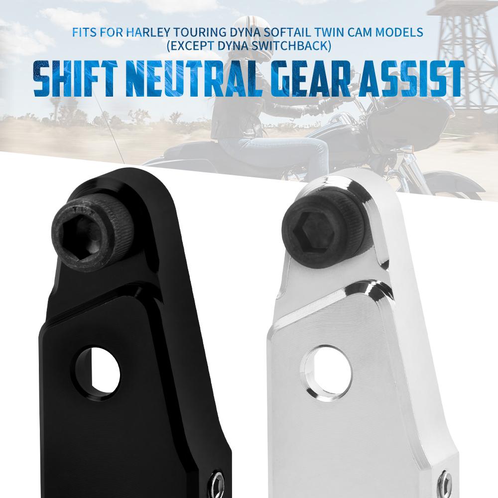 Motorcycle Shift Neutral Kit Aluminium Gear Assist Kit For Harley Touring Road King Dyna Softail Fatboy Street Bob Twin Cam