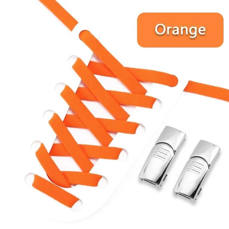 1Pair Magnetic Elastic Laces Sneakers Shoelaces Lock No Tie Shoe Laces Without Ties Double-layer Kids Adult Shoes Accessories