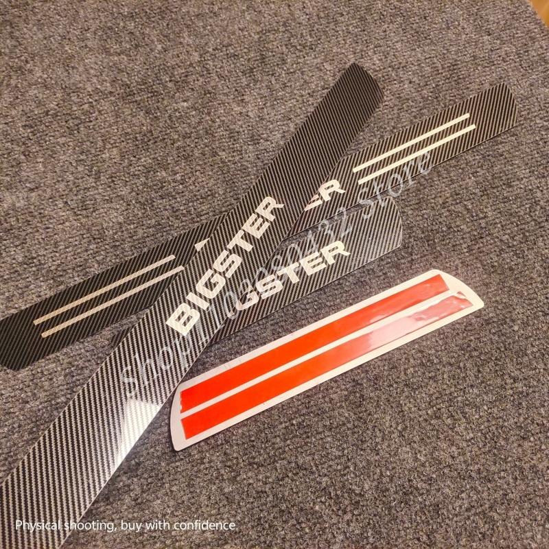 FOR DACIA BIGSTER 2024-2025 Stainless Sticker Door Sill Scuff Plate Guards Threshold Pedal Trim Car Accessories