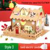 DIY Christmas Igloo Cookie House Kit for Kids with Reindeer Stickers