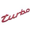 3D Metal Turbo Letters Rear Trunk Front Grille Hood Emblem Badge Sticker Universal For Mazda Hyundai BMW Honda KIA Mitsubishi yk2