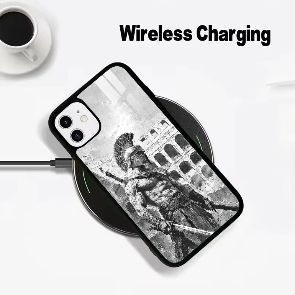 Cool S-Spartan Phone Case For IPhone17 16 15 14 13 12 11 Pro Max 16/15/14Plus Wireless Charger Cover Funda