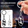 Auto Accessories 3D Metal Car Badge Keychain Zinc Alloy Keyrings For Santa Fe Sonata Solaris Azera Creta I30 Ix25 Tucson IX35