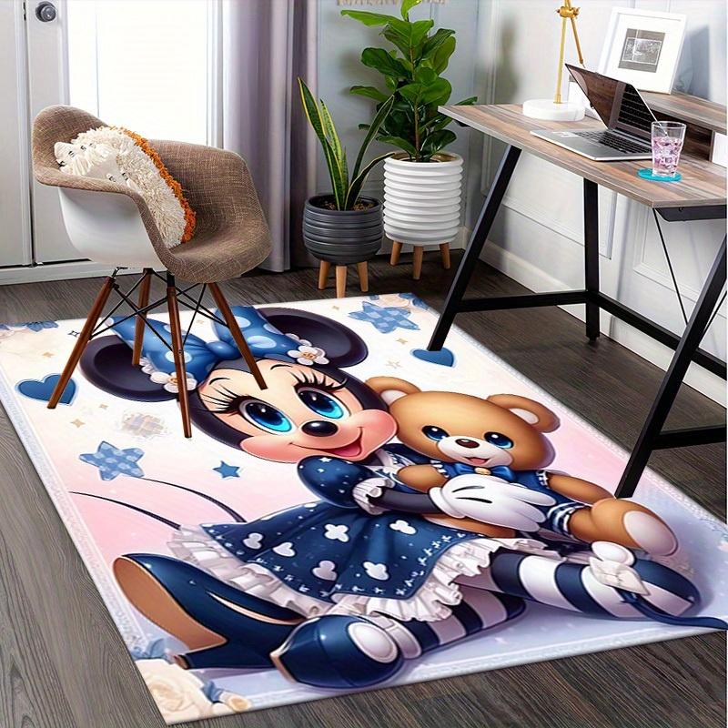 Office Carpet, Under Chair Rug, Gift for, Home Decor, Minnie Mouse Theme, Soft and Warm Floor Mat, Perfect for Playrooms and Living Rooms.a0