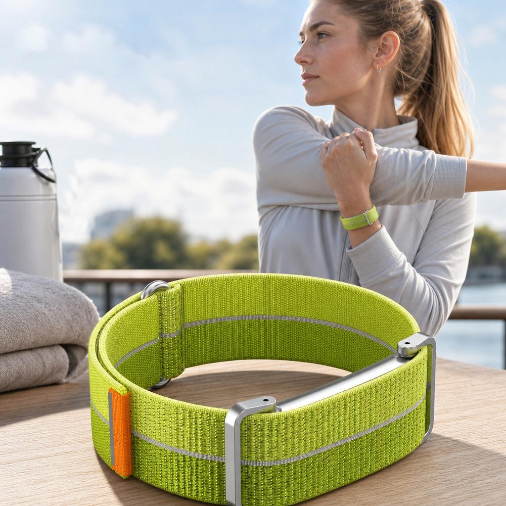 Нейлоновый ремешок-петля + Металлический корпус для Google Fitbit Air Мягкий дышащий сменный браслет Спортивный ремешок Подходит для ремешка Fitbit Air
