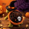 Collectible Cartoon Figure Halloween Cute Turtle Plush Toy with Wizard Hat, Soft Small Keychain Pendant Stuffed Animal, Pendant, Holiday Party Favors