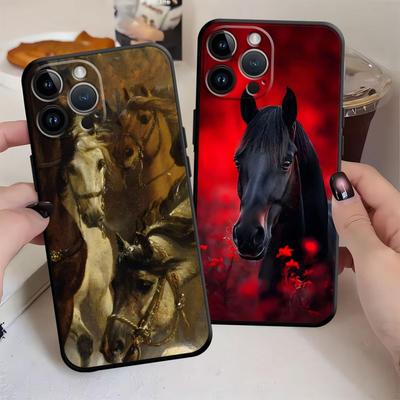 Крутой чехол для телефона с лошадью для Apple iPhone 13 16 15 Pro 7 8 11 XR XS MAX Air 12 14 17 Pro Max Funda Чехол для телефона