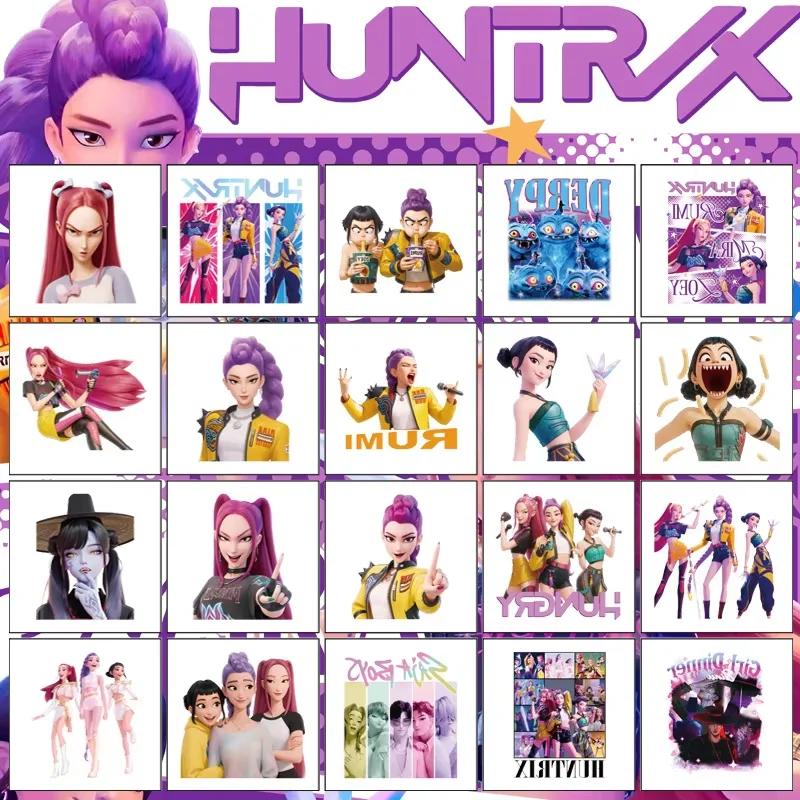 20 шт./набор Мультяшный K-pop Охотники на демонов Временная тату-наклейка Руми Милый Водонепроницаемый Тату Для Веселой Вечеринки Подарок