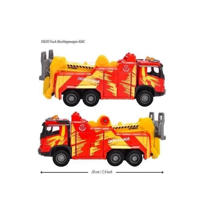 Dépanneuse Volvo - MAJORETTE - Grand Série 20 cm - Échelle 1/43 - Portes ouvrantes, sons et lumieres - Des 3 ans