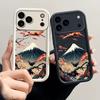 Ретро Чехол для телефона с матовой поверхностью «Снежная гора» Soft для iPhone 17 Pro Max 16 15 14 13 12 11 Pro XR 7 8 Plus 17 13 16E Ударопрочный чехол из ТПУ