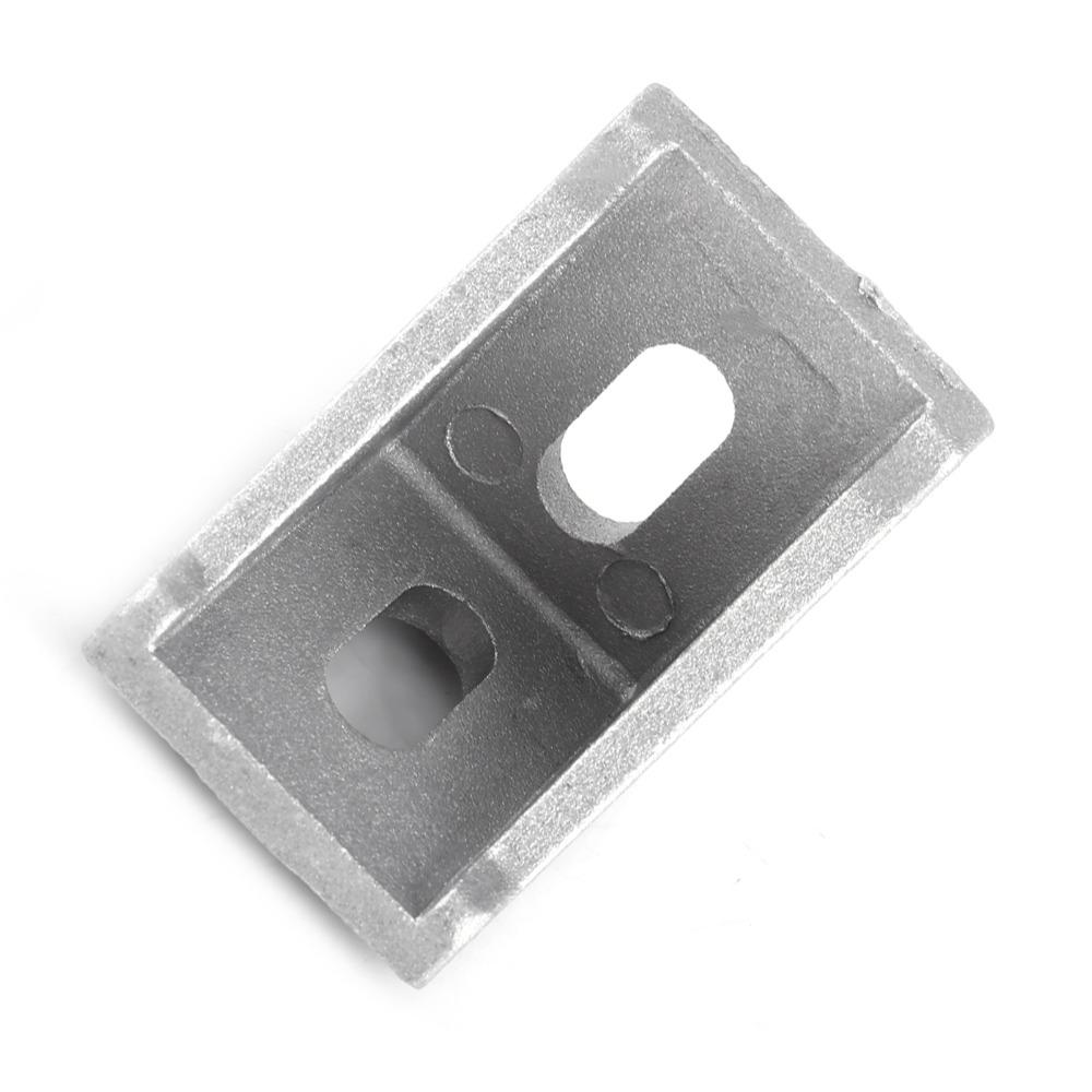 10pcs 2 Hole Aluminum Corner Bracket Durable Right Angle Bracket For Standard 8mm Slot