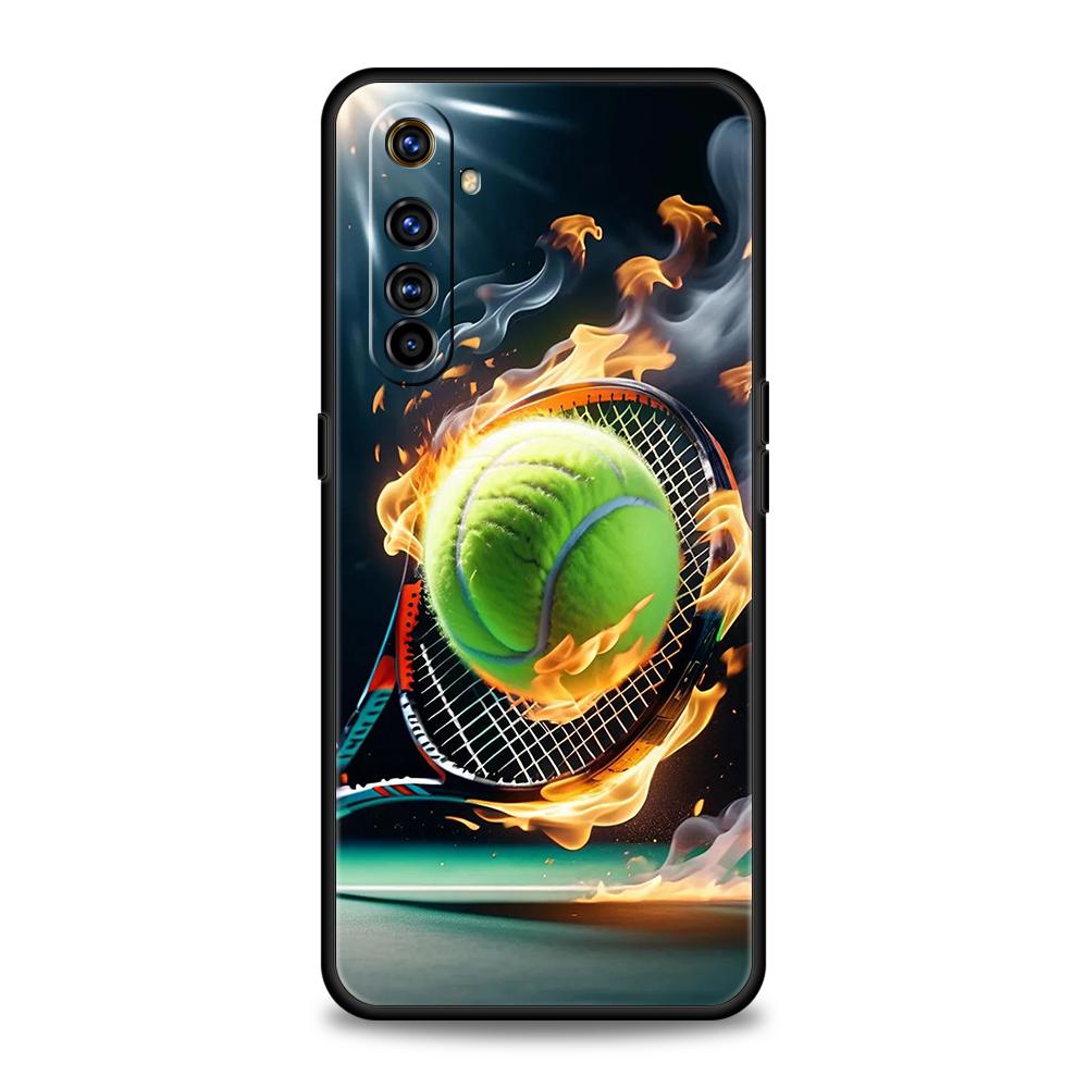 Tennis Sport Soft TPU For Realme 10 11 8i 9i 9 Pro Plus GT2 C3 6 7 8 Pro C21 C11 C25 C35 Pro 5G Shockproof Phone Cover Capas Bag