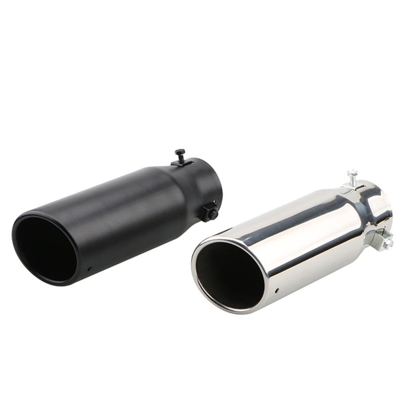 Single tube stainless steel automobile exhaust pipe muffler tail throat Automobile rear tail throat exhaust muffler auto parts