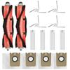 Replacement Accessories for SwitchBot Robot Vacuum Main Side and Dust Compatible with SwitchBot Robot Vacuum Includes 2 Main 4 4 Side and 4 Dust K10+