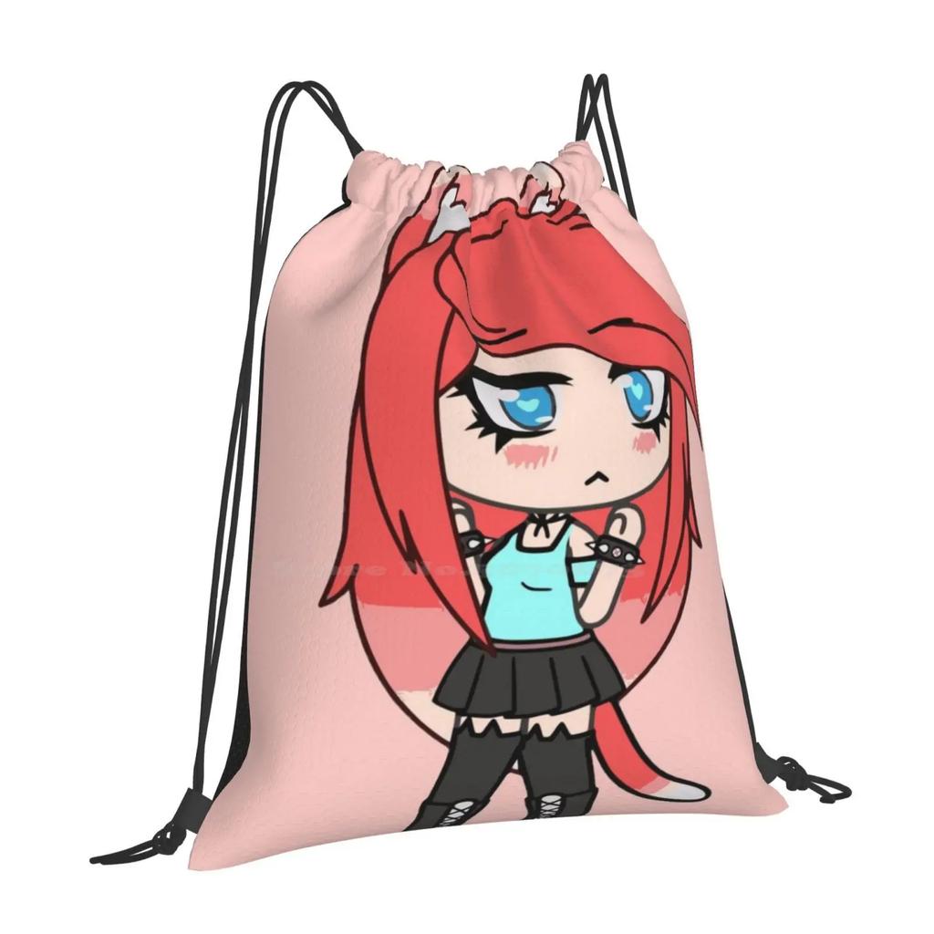 Gacha Life Дизайн сумки с узором Клау Школьный рюкзак Gachaverse Gachaworld Аниме Манга Lunime Mike Bloxburg Игра Онлайн