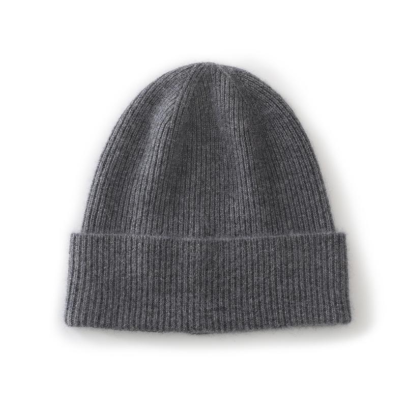 Autumn and winter cashmere hat women's versatile wool knitted confinement casual ear protection bag head cold hat men