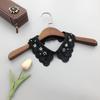 Fashion Imitation Pearl Fake Collar Detachable Dual Mesh Lapel Necklace Women Top Clothes Neckwear Accessories