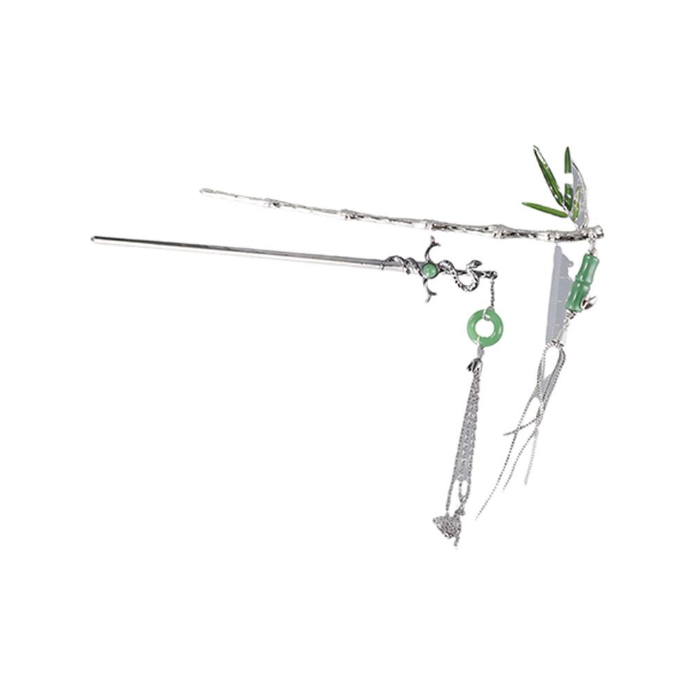 Accessories New Chinese Style Hairpin Hairstyle Design Tool Geometric Hair Stick Tassel Hair Stick