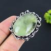 Prehnite Gemstone Handmade 925 Sterling Silver Jewelry Ring Size 8 I2i13