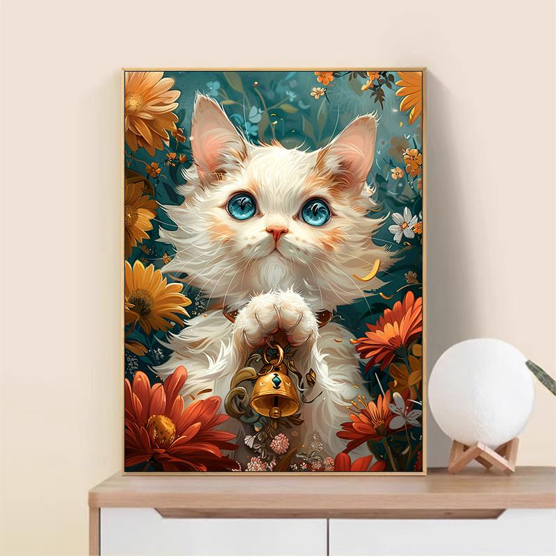 5d DIY Алмазная картина вышивка крестом Lucky Cat милые животные Алмазная вышивка мозаика полный круглый дрель домашний декор