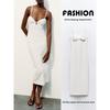 Za2024 Summer New Product Women's Clothes Sexy Split Waist Fitted Midi Sling Dress 4661315 250