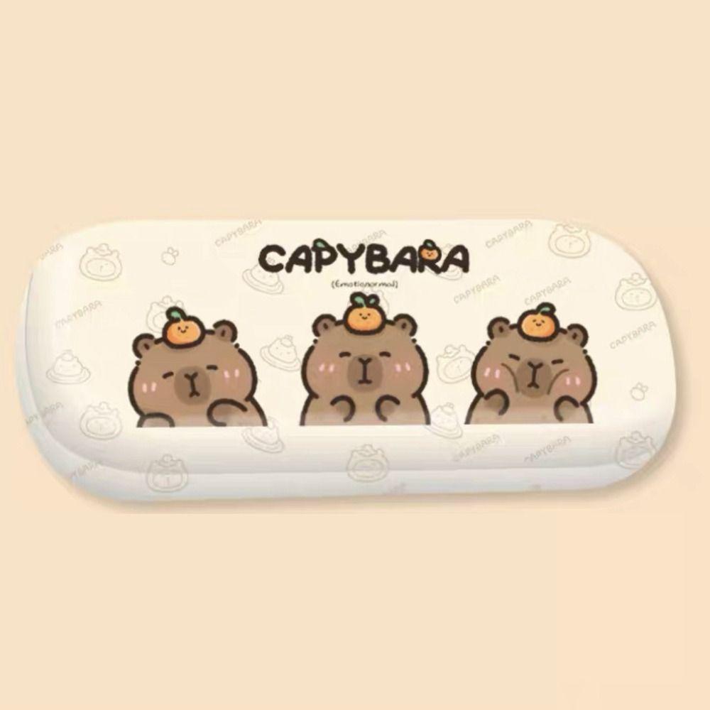PU Leather Sun Glasses Case Cartoon Sunglasses Protective Cover Capybara Sunglasses Box  Universal