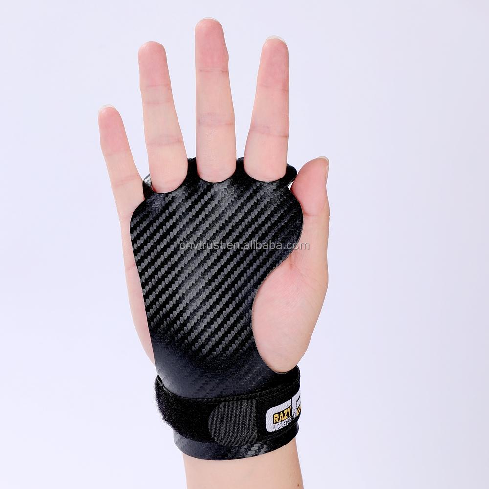 Crazy Foxs 3-Hole Gymnastic Grips for Pull Up,Bodybuilding, Palm Protection,Weight Lifting,Kettlebell,Cross Training, Fitness