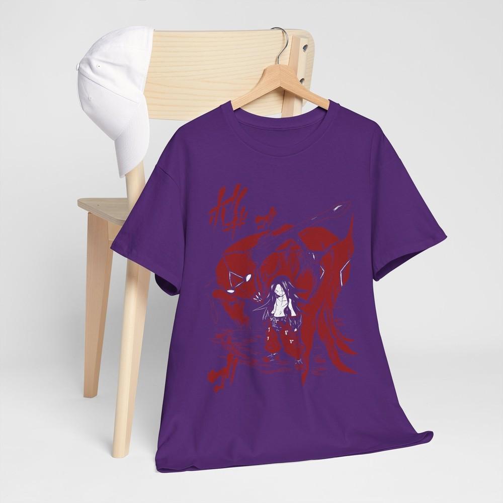 Shaunisex King Yoh Asakura Tshirt Amidamaru Asakura Anime Gift Anime Shirt