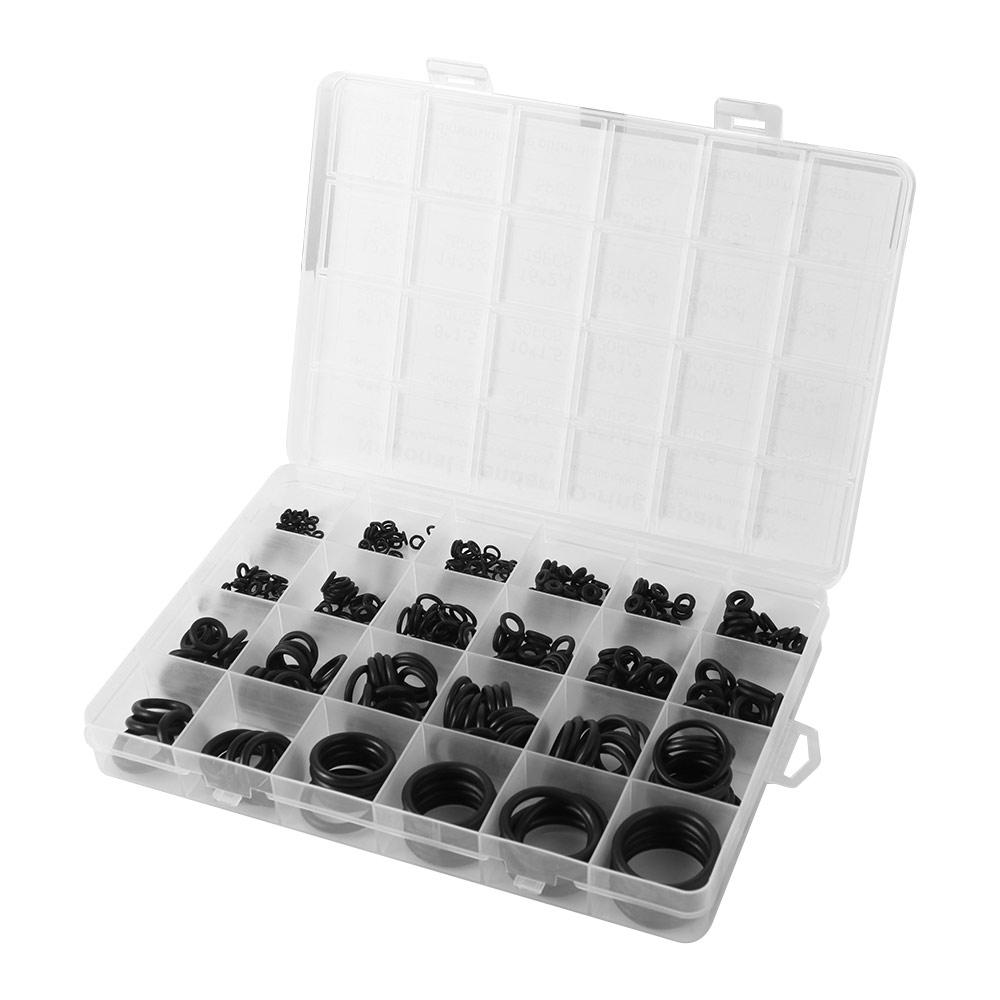 400Pcs Durable Car O-Ring Rubber Ring Kit Heat-resistant Gasket Washer Tool Kit  Auto Repair