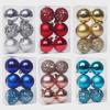 Colorful Electroplated Hollow Christmas Ball Ornaments, 6cm-8cm, for Tree Decoration