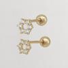 youngglow 14k mini wreath cubic piercing