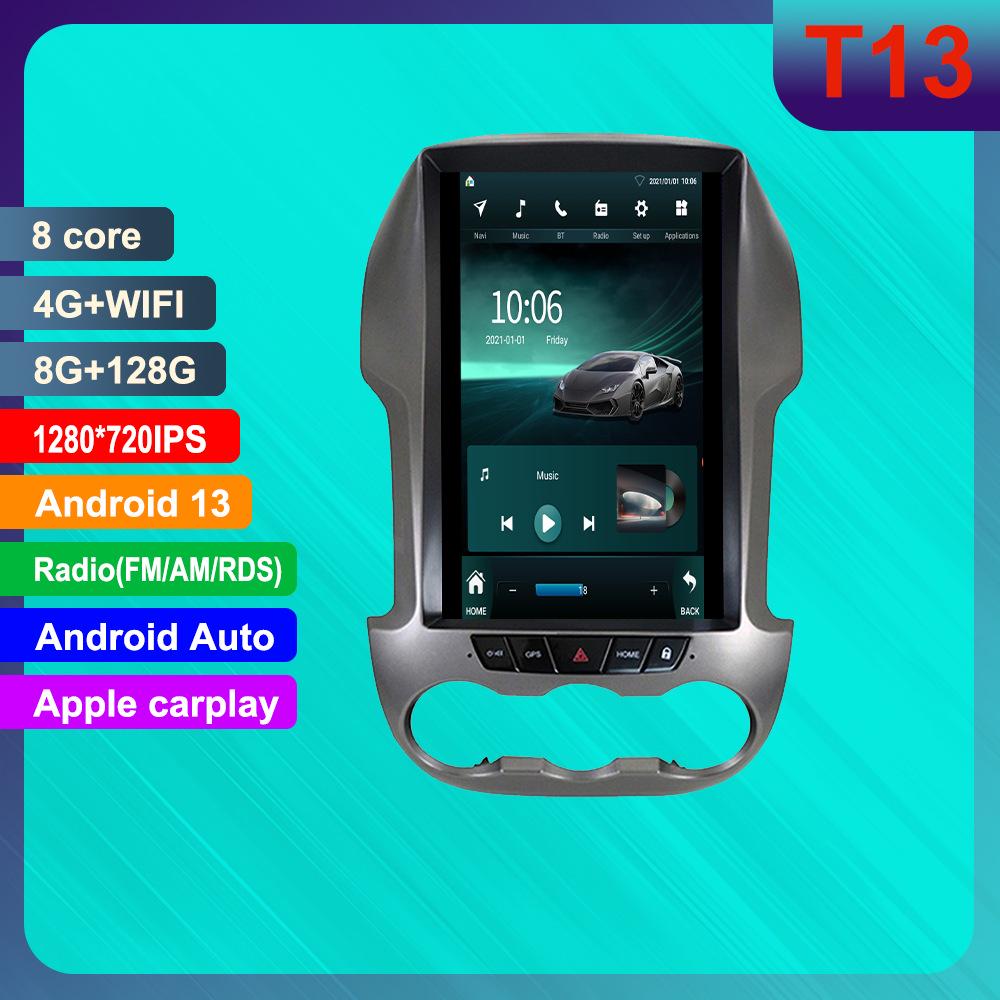 Ford Ranger Android Вертикальный Экран GPS Навигация с HD Камерой Заднего Вида и CarPlay