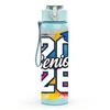 1PC Senior 26 Colorful Letter 750ml Color Plastic Sports Water Bottle Leakproof Flip Straw Lid Suitable for Sports Office Home Use
