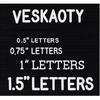 1/2 Inch Letters for Felt Letter Boards, 494 Pcs Including Small Characters, Numbers, Symbols for Changeable Plastic Message Boards (White)